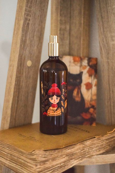 Spray d'ambiance 200 ml - Saison dorée - Deux illustrations au choix