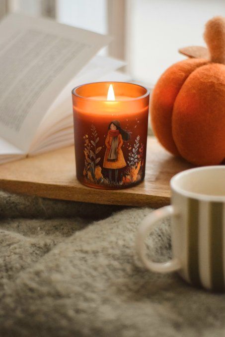 Bougie parfumée Saison Dorée - Deux illustrations au choix