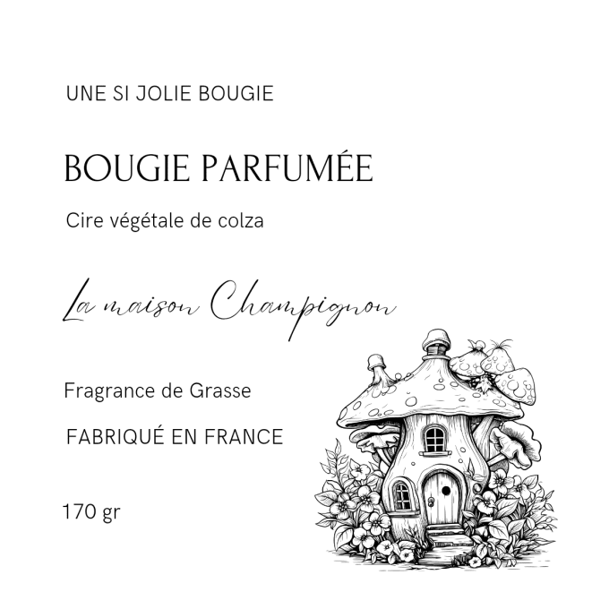 Bougie La maison Champignon