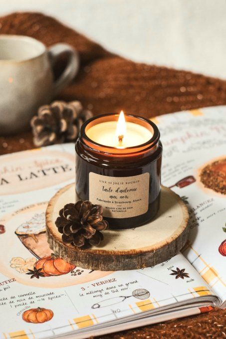 Bougie parfumée "Tarte d'automne aux noix"