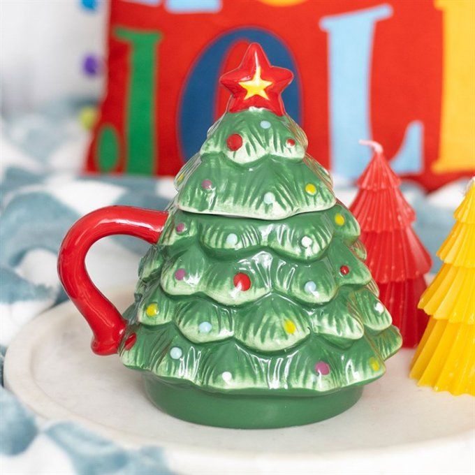 Tasse en forme de sapin de Noël